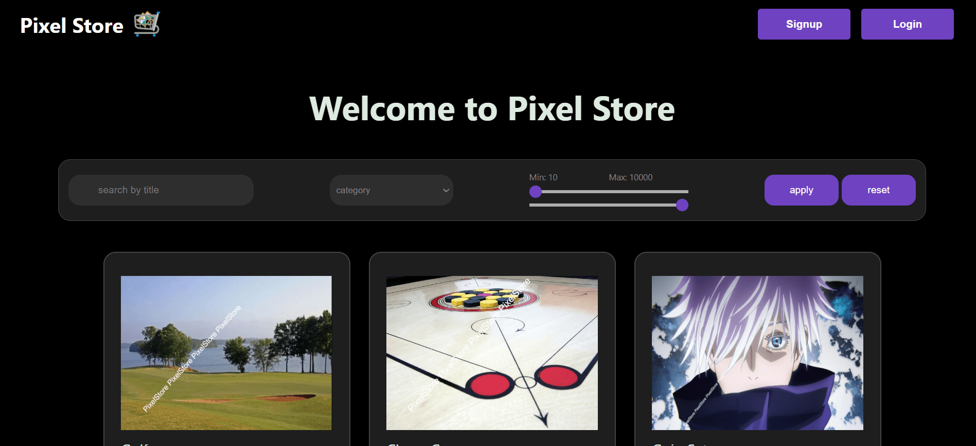 PixelStore preview