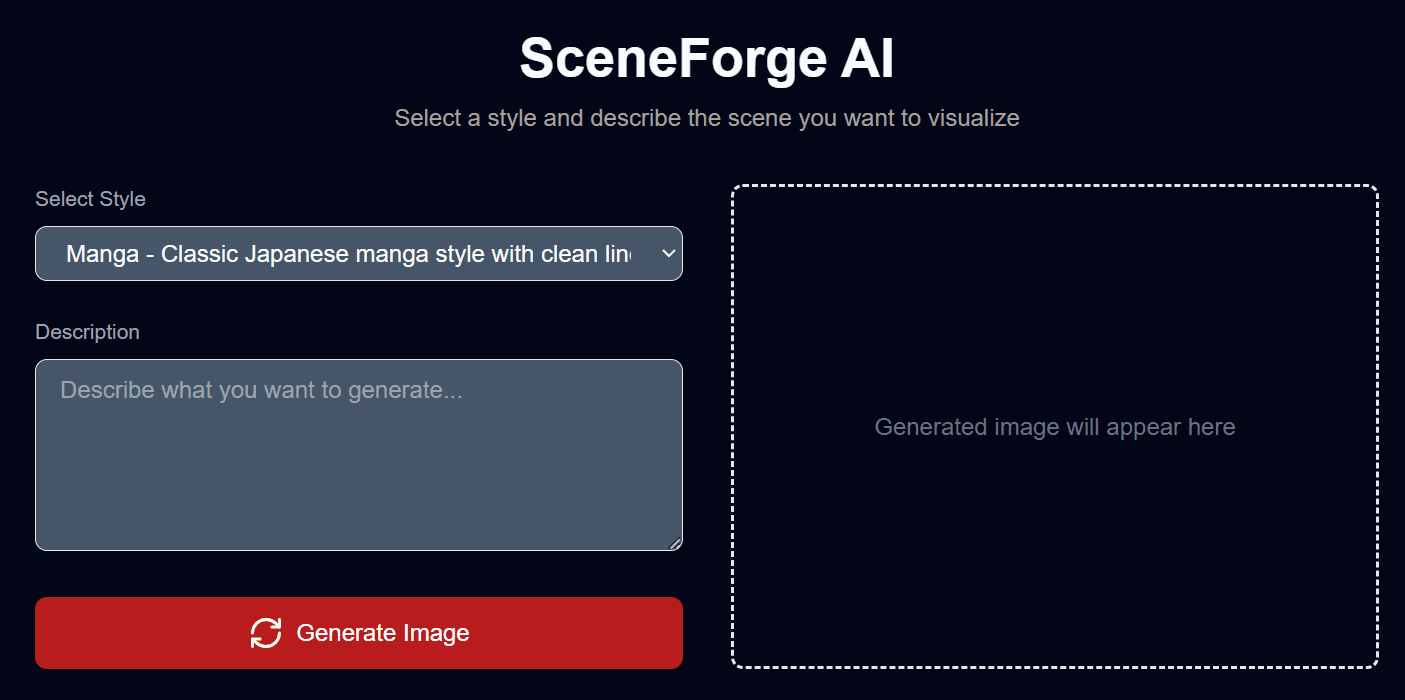 SceneForge AI preview